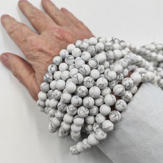 Howlite Pietra dura naturale filo 8 mm. PE0404-08