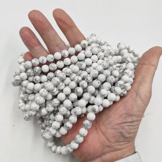 Howlite Pietra dura naturale filo 8 mm. PE0404-08