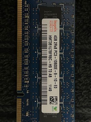 4x Hynix 4GB PC3-10600E DDR3 RAM