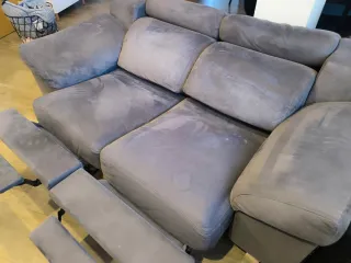 Sofá 2 plazas motorizado gris 1'70 x 1m