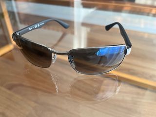 Gafas Ray Ban Polarizadas Plata y cristal gris.