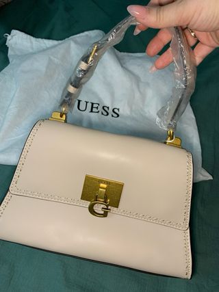 Bolso Guess Beige y Dorado