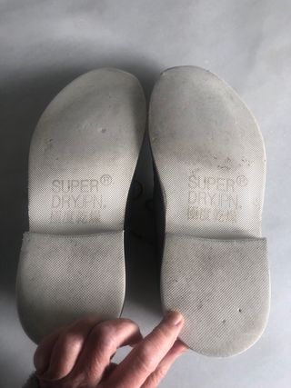 Superdry botines serraje gris