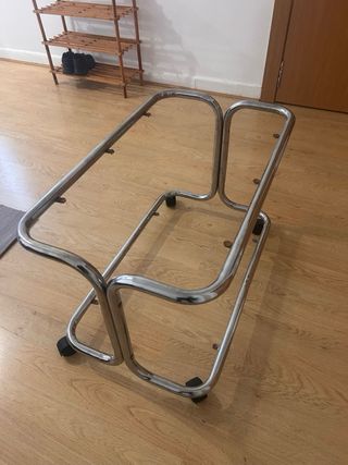 Mesa Camarera Vintage Cromada (SIN CRISTAL)