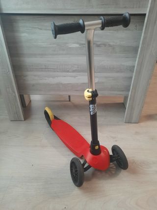 Patinete infantil 3 ruedas rojo