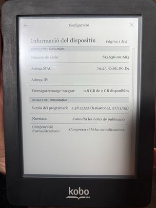 Kobo Glo Negro