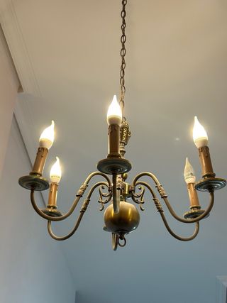Lámpara de techo latón cobre