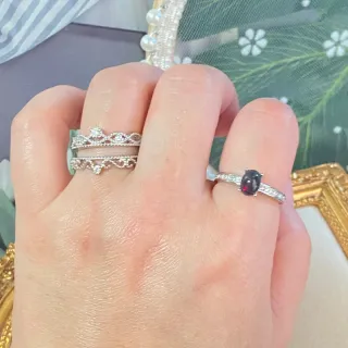 Anillo de acero inoxidable con opalo natural 2n1