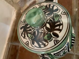 Juego de café de cerámica pintada a mano