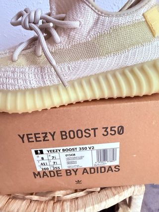 Adidas Yeezy 350 V2 Boost Talla 41.5 Beige/Amarill