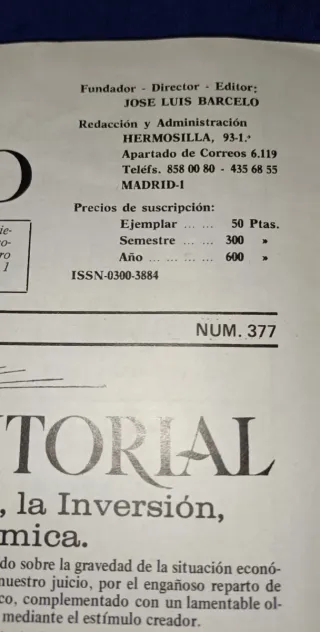 Revista El Mundo Financiero 1982. Ver.