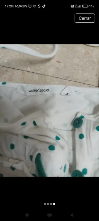 Pijama women'secret lunares talla M