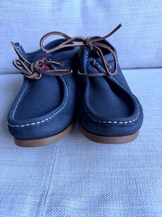 Zapatos náuticos Snipe azul marino como nuevos