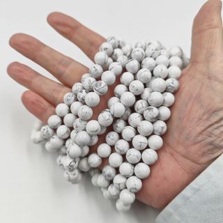 Howlite Pietra dura naturale filo 10 mm. PE0404-10