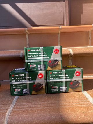 Baterias parkside 4ah lote de 3 unidades
