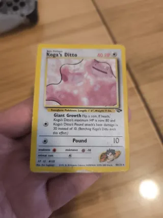 Koga's Ditto Pokémon 10/132 Gym Challenge