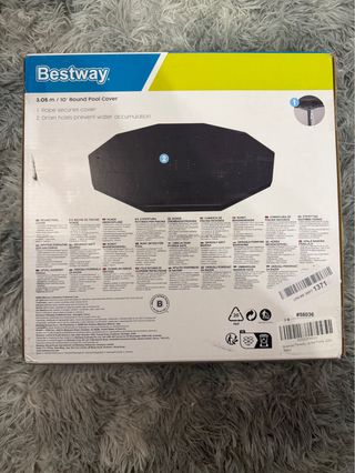 Cobertor Piscina Bestway 58036 Octogonal Negro