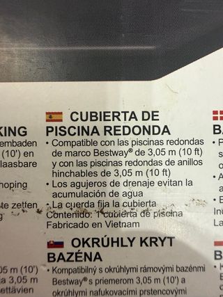 Cobertor Piscina Bestway 58036 Octogonal Negro