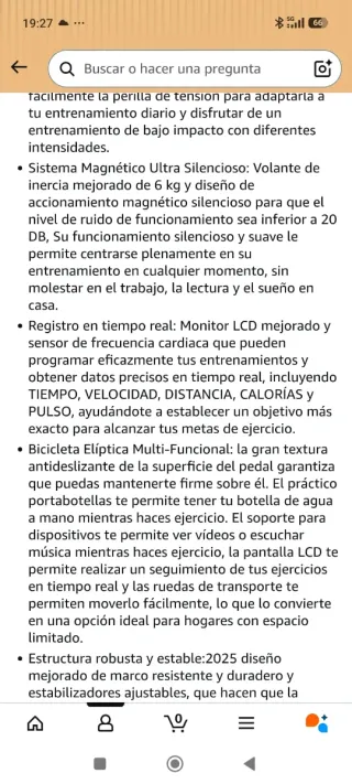 Elíptica Neezee Gaox4-sl-bt-es Bluetooth