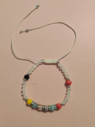 Pulsera de cristales ajustable