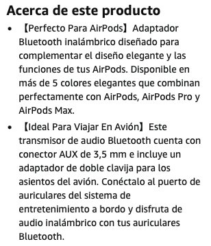 Adaptador Bluetooth para Auriculares