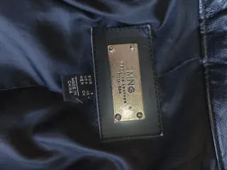 Chaqueta Mango Piel Negra