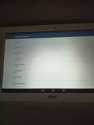 Tablet Acer Blanca