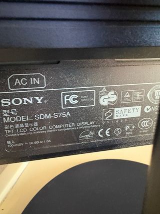 Lote Monitor Sony, Teclado y Ratón Microsoft