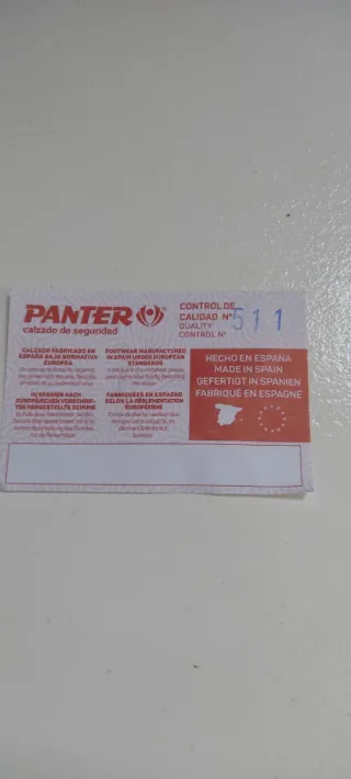 Zapatos de seguridad Panter talla 40