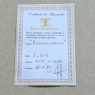 Dipinto tecnica mista su tela firmato  Fontanella