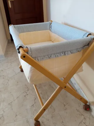 Minicuna bebé madera