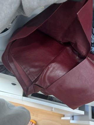 Minifalda roja con cinturón