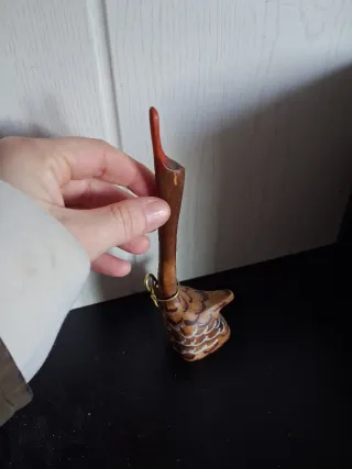 Soporte para anillos de madera