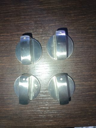 Manopole metallo per piano cottura