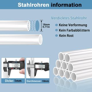 Perchero Zapatero Doble Barra Blanco