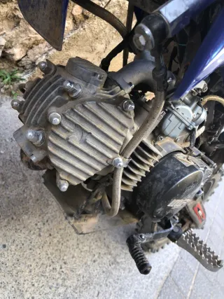 Moto Enduro/Motocross Azul y Blanca