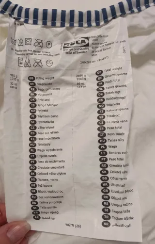 Relleno Nórdico Mysa Ikea Cama 1,50