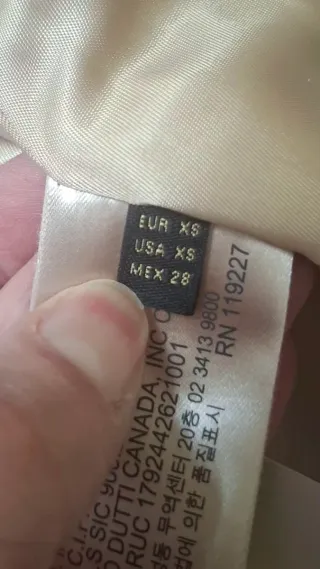 Chaqueta Massimo Dutti Beige Talla XS