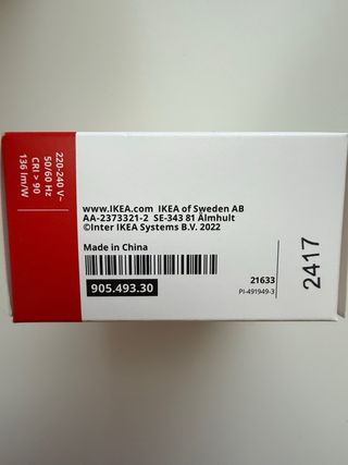 Lámpara Blanca Forsa IKEA (POCO USO)