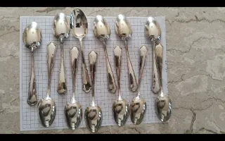 Set 12 Cucchiaini da caffè in Argento 800