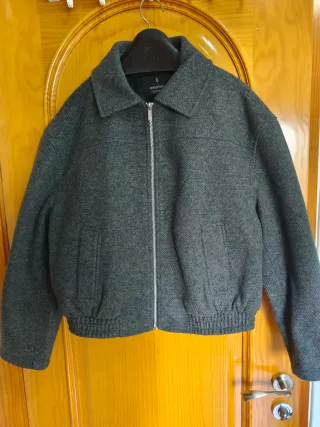 Chaqueta Stradivarius Gris Paño