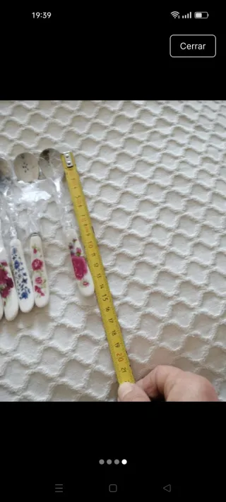 6 cucchiaini da caffè/dessert in acciaio inossidabile nuovi