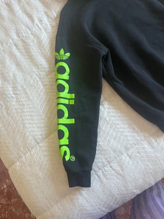 Sudadera Adidas Vintage 90s - Logo Trefoil Bordado