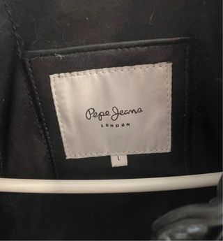 Chaqueta de Piel Pepe Jeans Negra Talla L