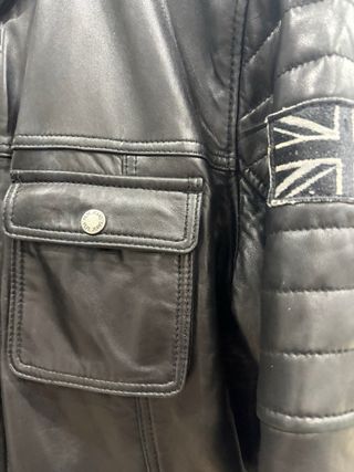 Chaqueta de Piel Pepe Jeans Negra Talla L