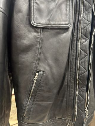 Chaqueta de Piel Pepe Jeans Negra Talla L