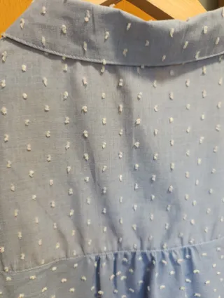 Camisa Springfield azul con puntitos blancos