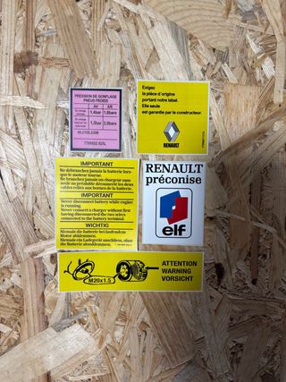 Pegatinas Vano Motor Renault 4