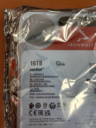 Disco Duro Seagate IronWolf Pro 3.5" NAS 16TB SATA