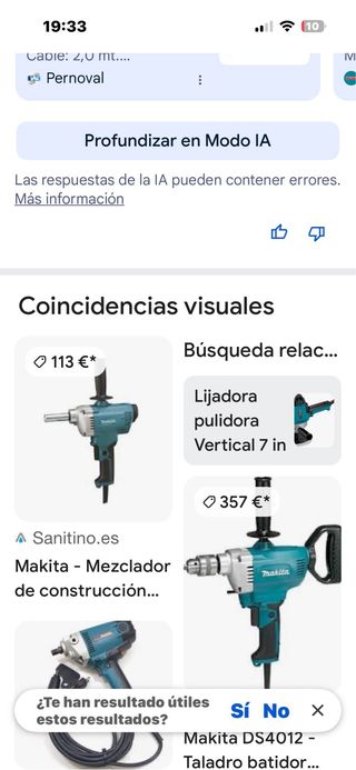 Lijadora   Makita Eléctrico